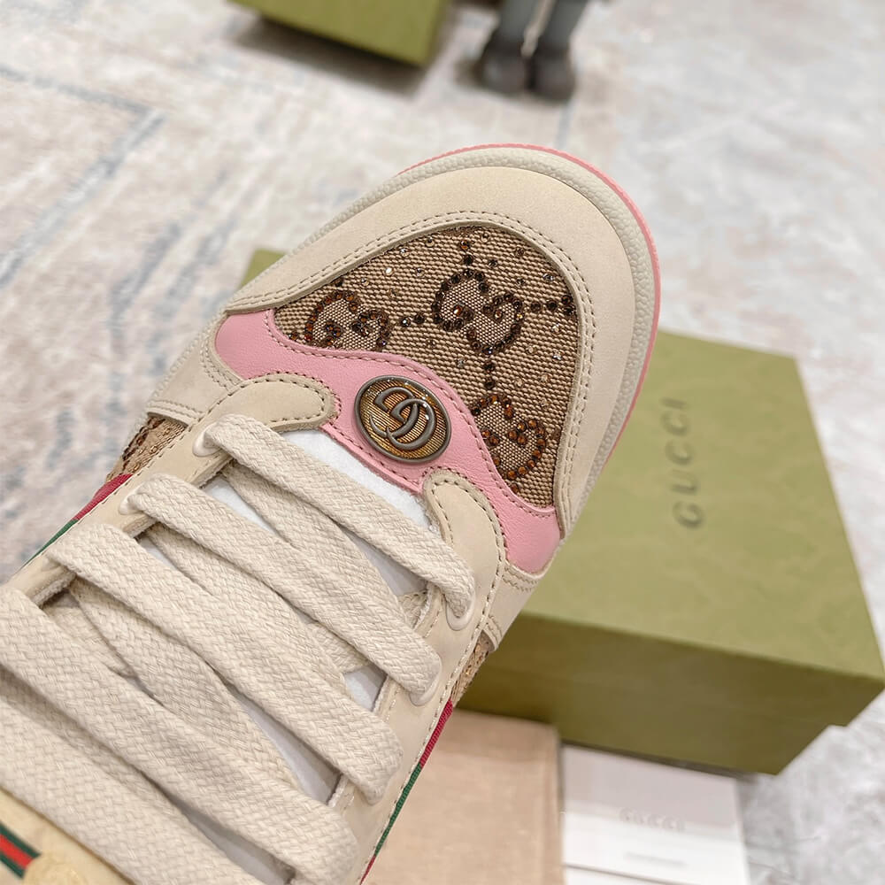 Gucci Women s Screener sneaker with crystals