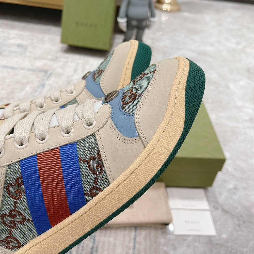 Gucci Women s Screener sneaker with crystals