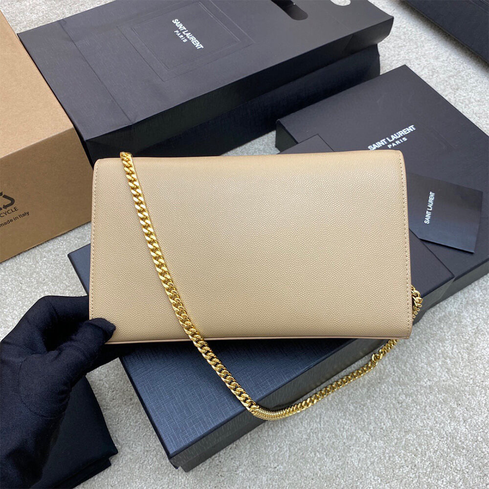 YSL kate medium in grain de poudre embossed leather