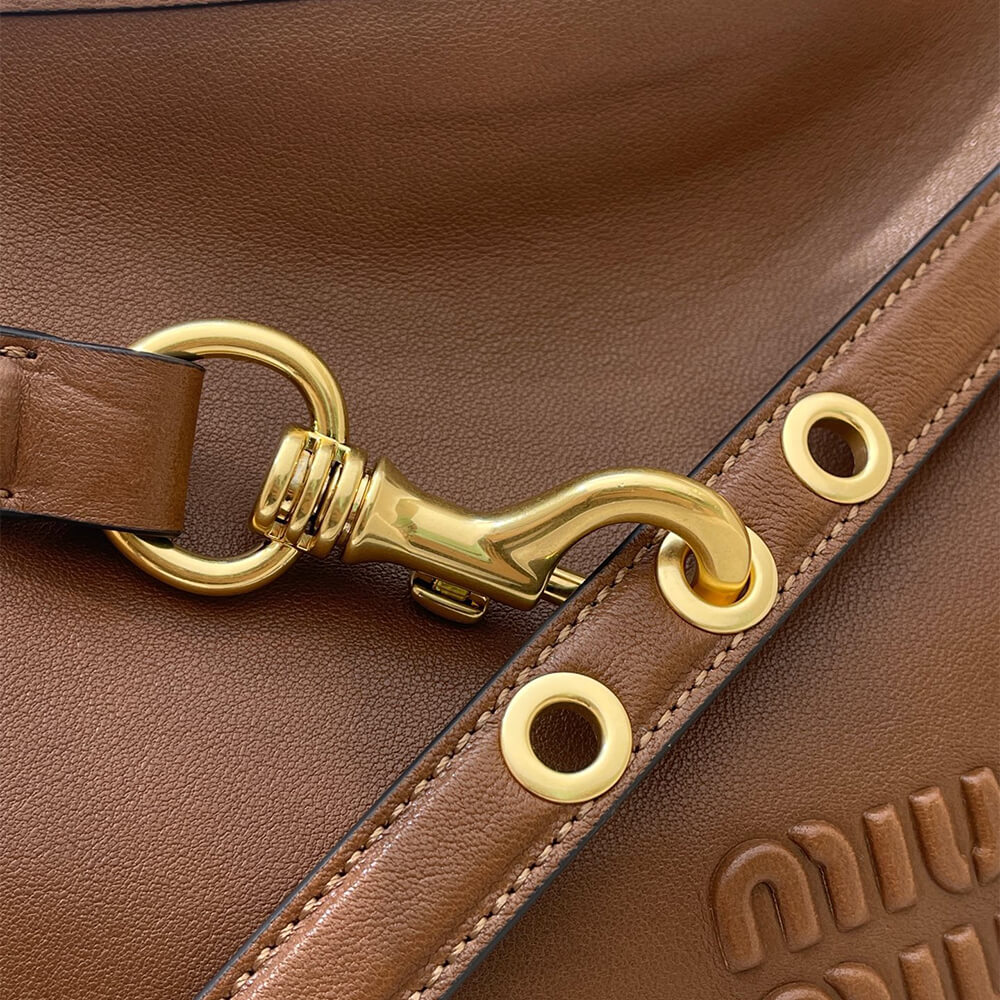 MIUMIU Medium Aventure nappa leather bag(HIGH-END GRADE)