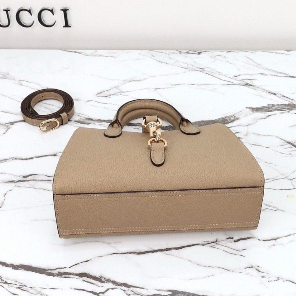 GUCCI SMALL TOTE BAG WITH HOOK CLOSURE