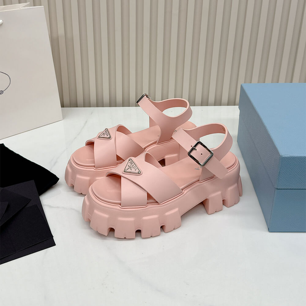 PRADA Monolith rubber sandals