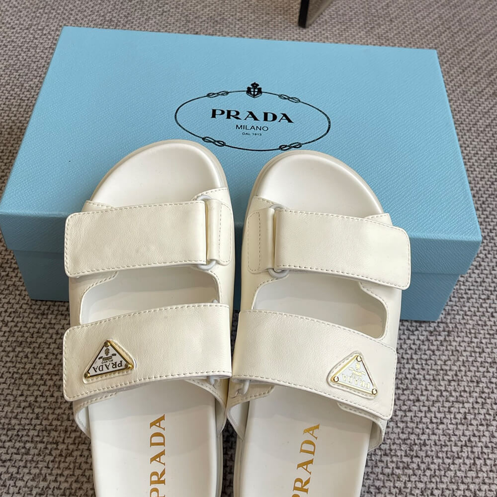 PRADA Nappa leather slides