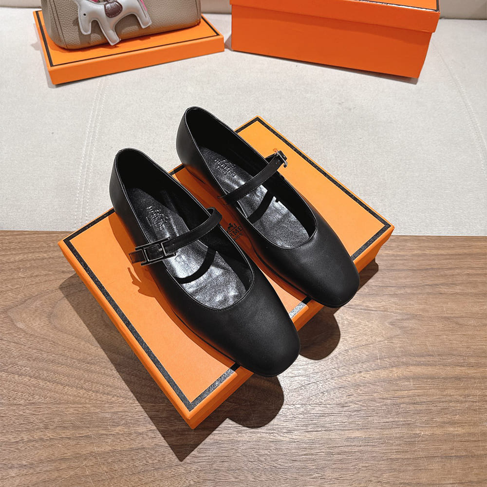 HERMES Jane ballet shoes