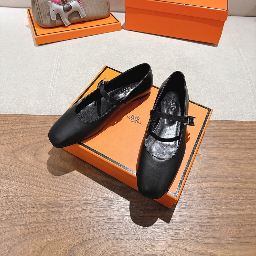 HERMES Jane ballet shoes