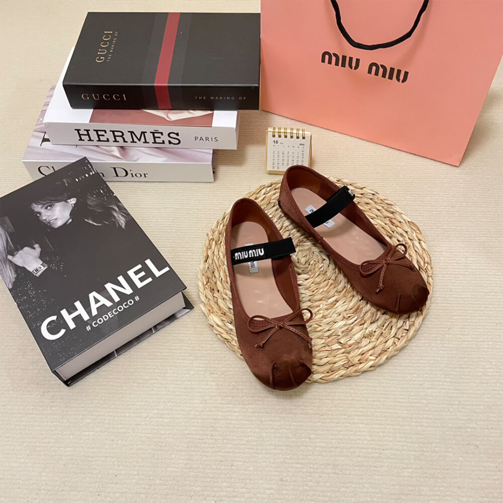 MiuMiu Satin ballerinas