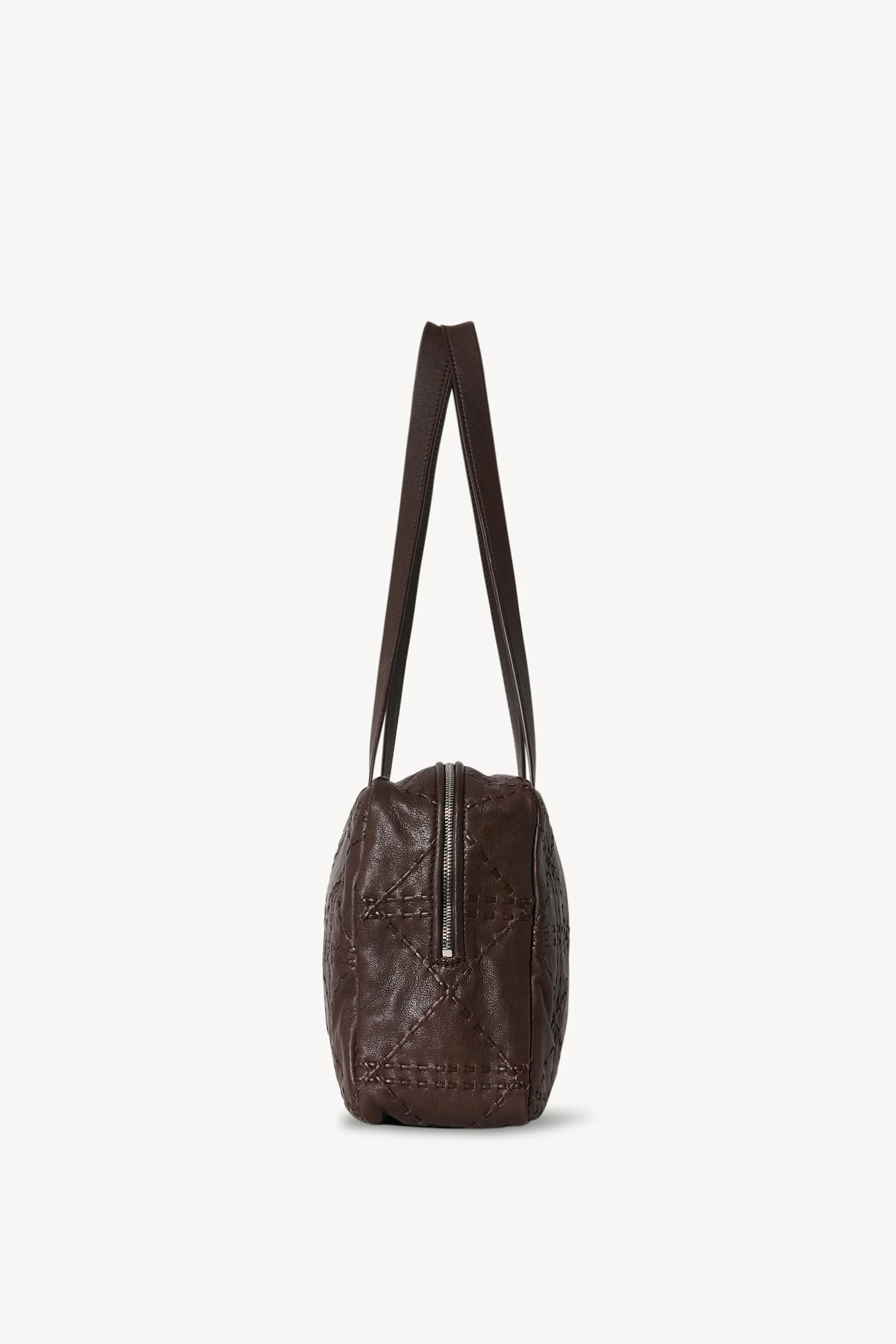 Astra Bowling Bag in Embroidered Leather