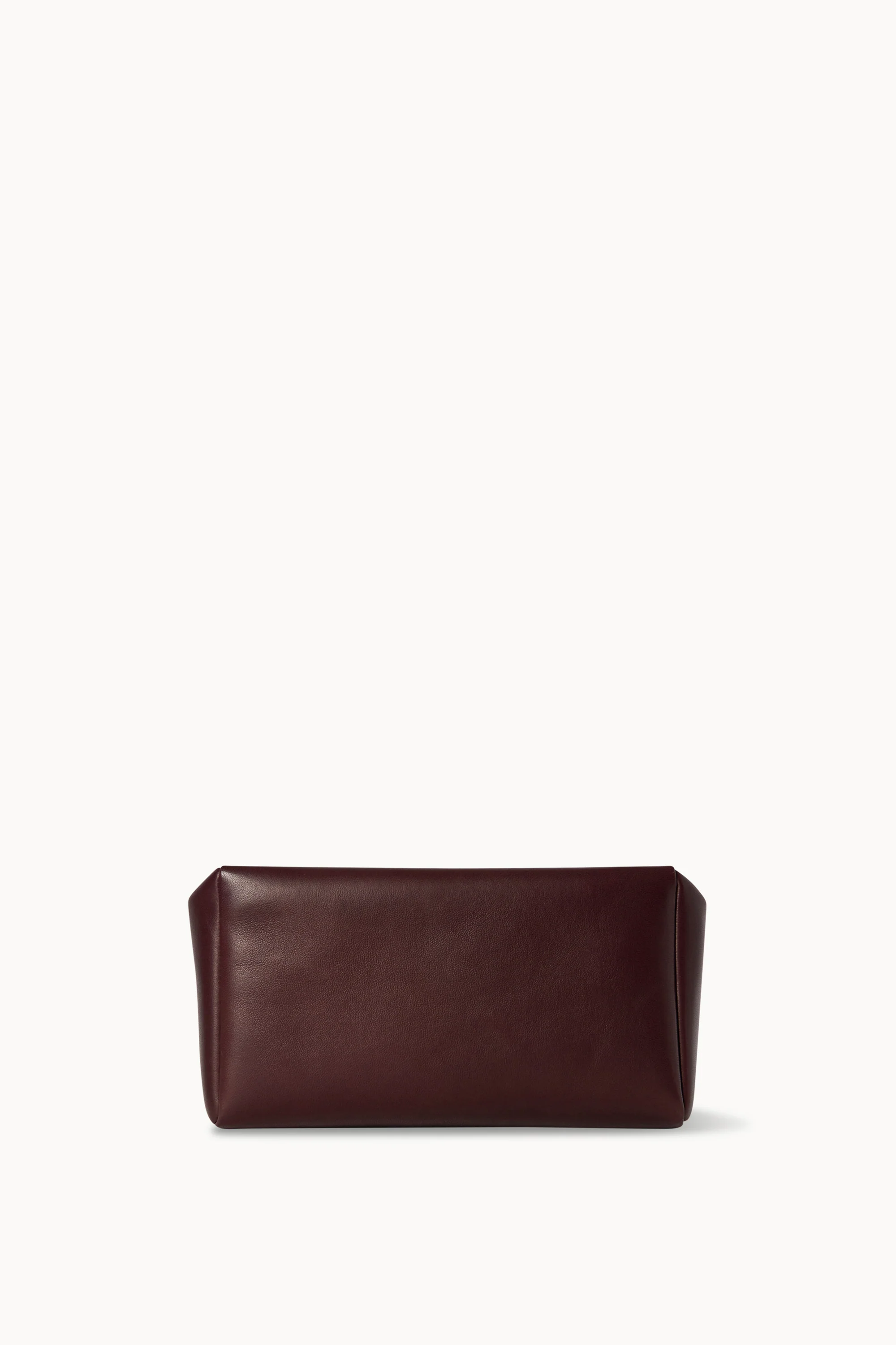 Squared Compact Clutch Bag in Leather