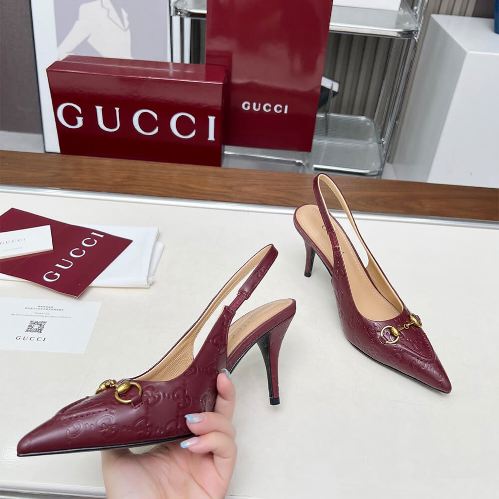 Gucci Women s slingback pump with Horsebit