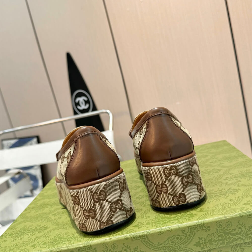 Gucci Women s Horsebit wedge loafer