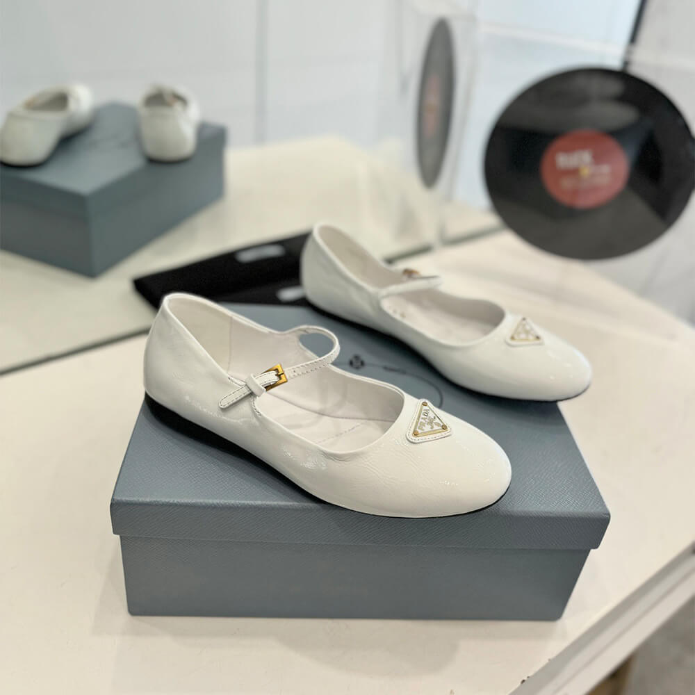 PRADA Nappa leather ballerinas