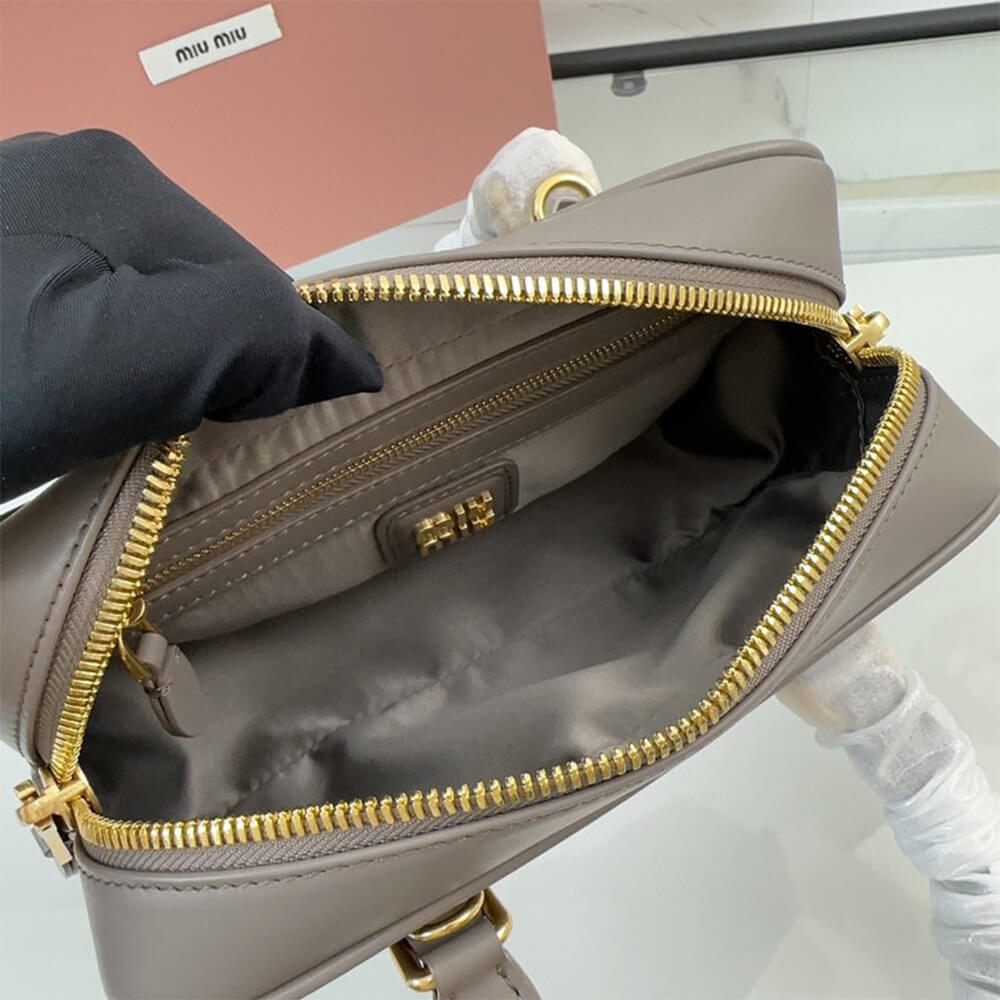 MIUMIU Medium Arcadie Leather Bag(HIGH-END GRADE)