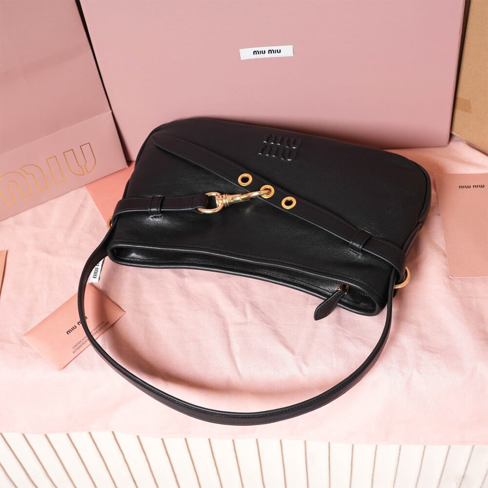 MIUMIU Regular Aventure nappa leather bag(HIGH-END GRADE)