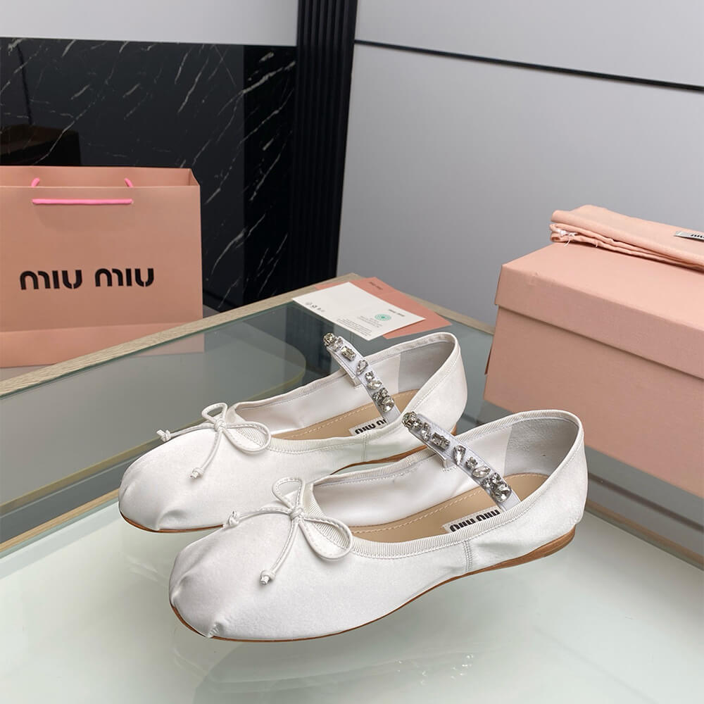 MiuMiu Satin ballerinas