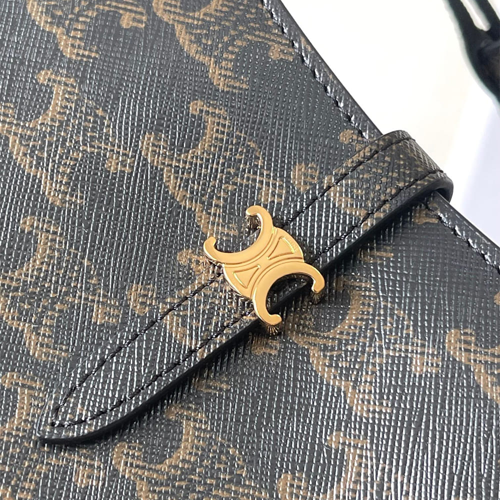 Celine TINA SHOULDER BAG IN Triomphe canvas