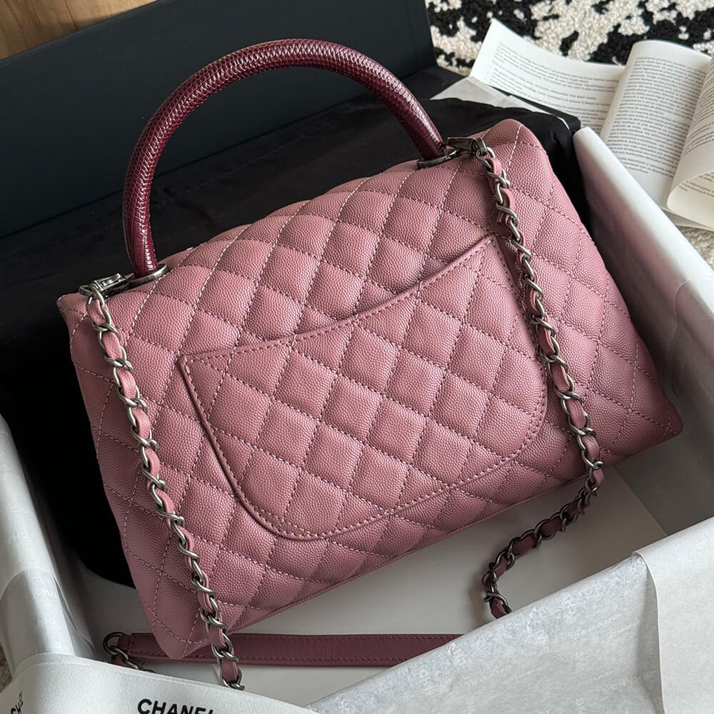 CHANEL Large Flap Bag With Top Handle(high-end grade)