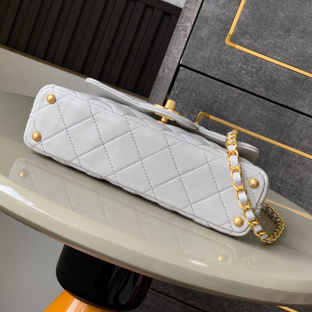 CHANEL Small Flap Bag with Top Handle(HIGH-END GRADE)