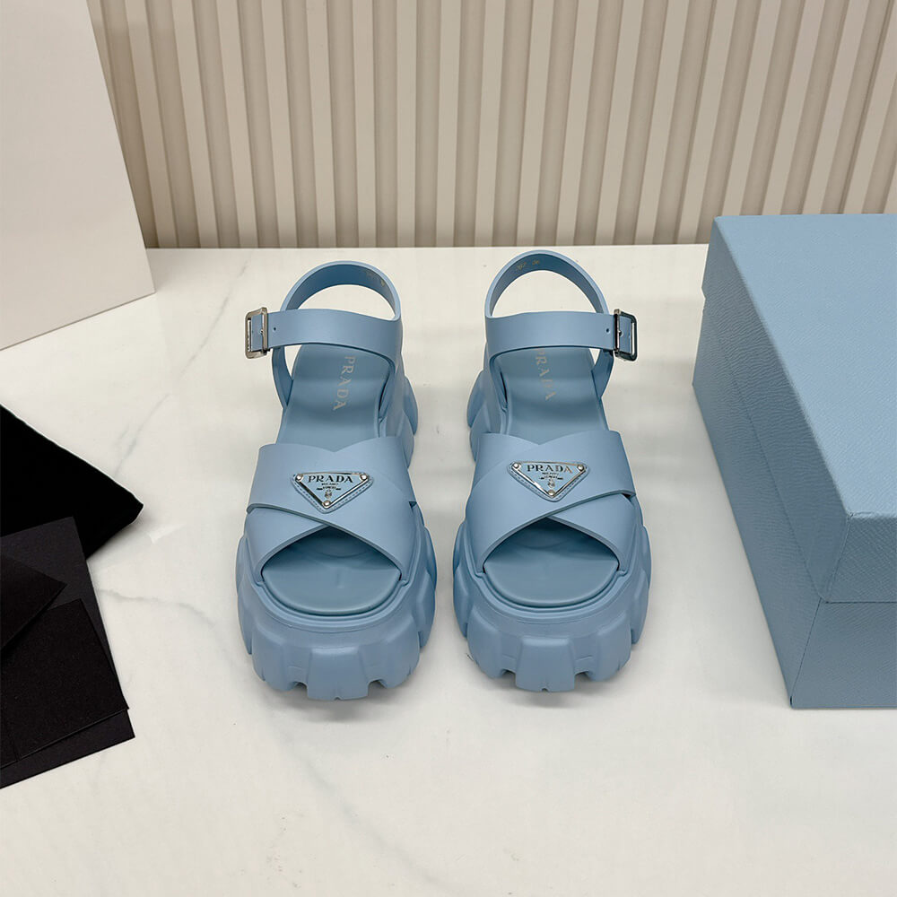 PRADA Monolith rubber sandals