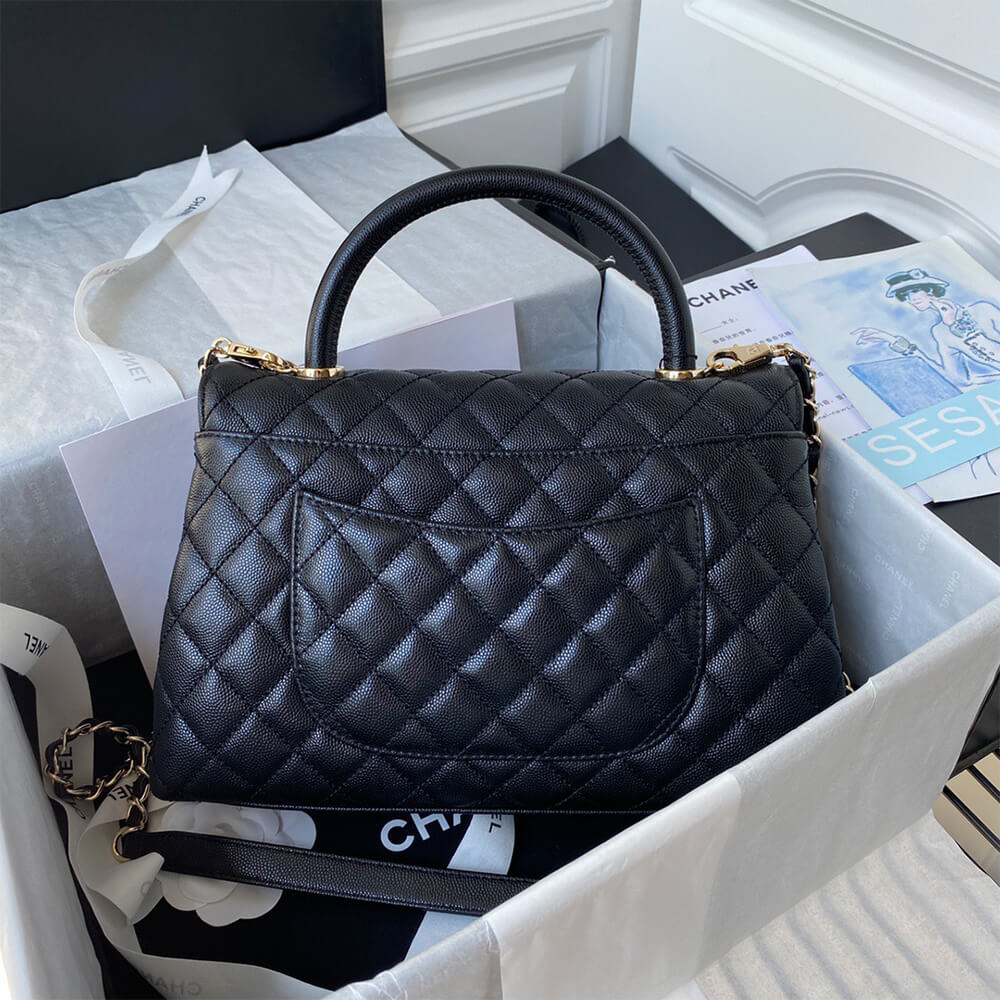 CHANEL Large Flap Bag With Top Handle(high-end grade)
