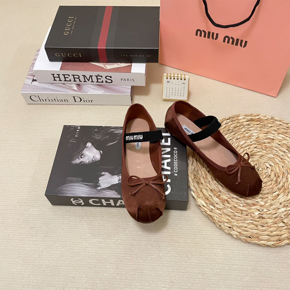 MiuMiu Satin ballerinas